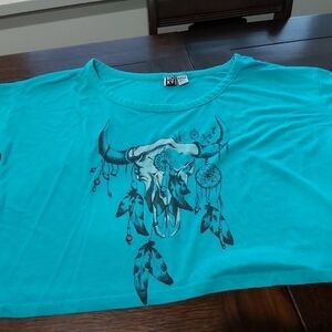 NEW ROXY TSHIRT( SKULL &FEATHERS)/B2